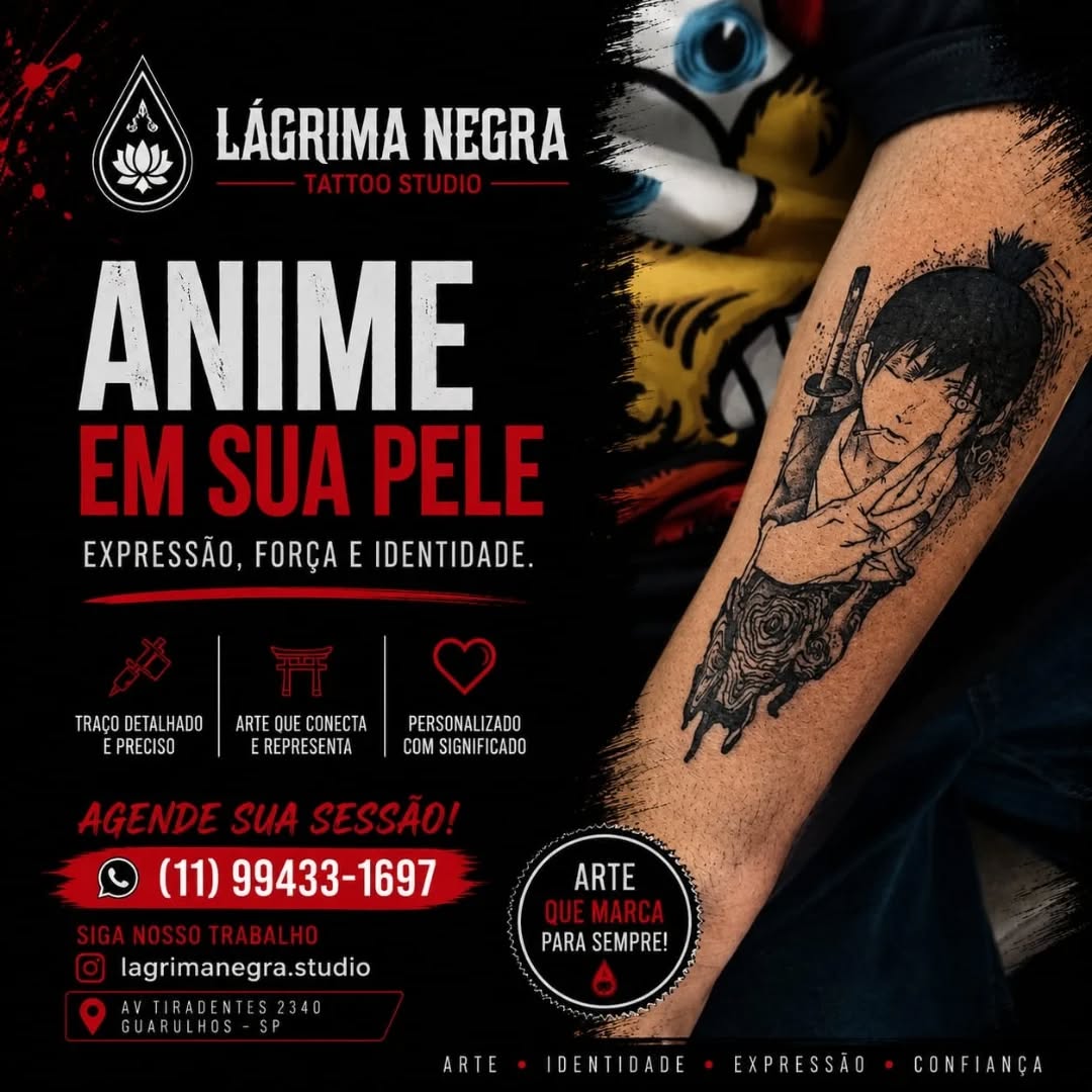 Nem toda tatuagem é só estética.
Algumas carregam história, identidade e significado. ⚫️🔴
No Lágrima Negra, cada traço é pensado para valorizar o corpo e transformar ideias em arte